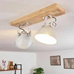 Plafonnier Svanfolk Brun, Blanc, 2 lumières