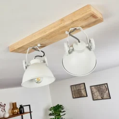 Plafonnier Svanfolk Brun, Blanc, 2 lumières