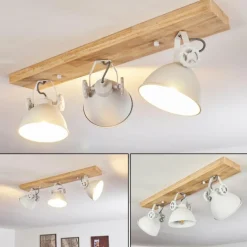 Plafonnier Svanfolk Brun, Blanc, 3 lumières