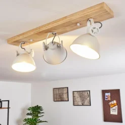 Plafonnier Svanfolk Brun, Blanc, 3 lumières