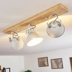 Plafonnier Svanfolk Brun, Blanc, 3 lumières