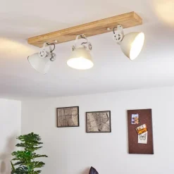 Plafonnier Svanfolk Brun, Blanc, 3 lumières