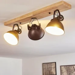 Plafonnier Svanfolk Brun, Noir, Blanc, 3 lumières