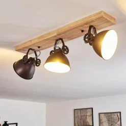 Plafonnier Svanfolk Brun, Noir, Blanc, 3 lumières