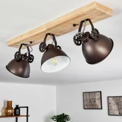 Plafonnier Svanfolk Brun, Noir, Blanc, 3 lumières