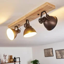 Plafonnier Svanfolk Brun, Noir, Blanc, 3 lumières