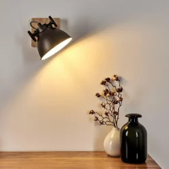 Plafonnier Svanfolk Brun, Noir, Blanc, 1 lumière