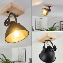 Plafonnier Svanfolk Brun, Noir, 1 lumière