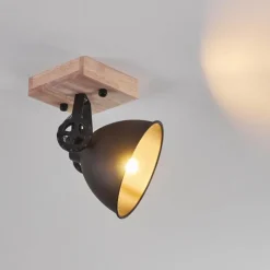 Plafonnier Svanfolk Brun, Noir, 1 lumière