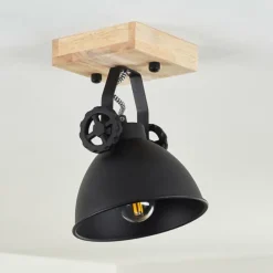 Plafonnier Svanfolk Brun, Noir, 1 lumière