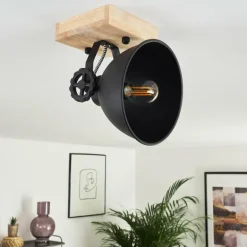 Plafonnier Svanfolk Brun, Noir, 1 lumière