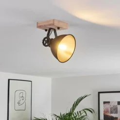 Plafonnier Svanfolk Brun, Noir, 1 lumière