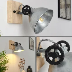 Plafonnier Svanfolk Brun, Noir, Zingué, 1 lumière