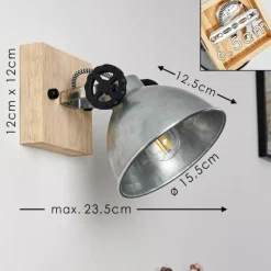 Plafonnier Svanfolk Brun, Noir, Zingué, 1 lumière