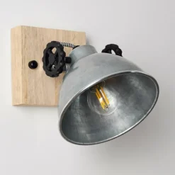 Plafonnier Svanfolk Brun, Noir, Zingué, 1 lumière