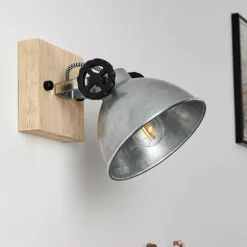 Plafonnier Svanfolk Brun, Noir, Zingué, 1 lumière