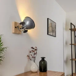 Plafonnier Svanfolk Brun, Noir, Zingué, 1 lumière