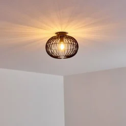 Plafonnier Svensbyn Noir, 1 lumière