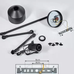 Plafonnier Tablazos Noir, 1 lumière