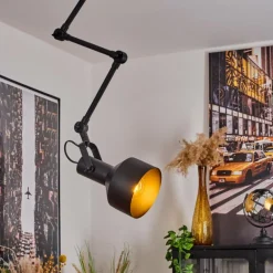 Plafonnier Tablazos Noir, 1 lumière