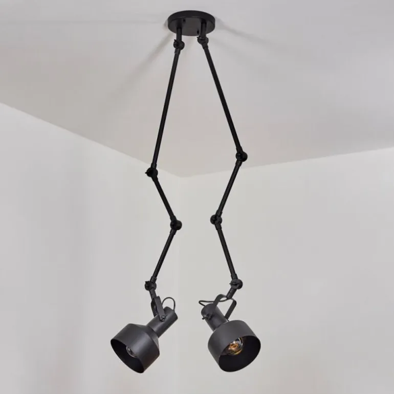 Plafonnier Tablazos Noir, 2 lumières