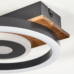 Plafonnier Taboneira LED Noir, 1 lumière