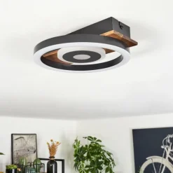 Plafonnier Taboneira LED Noir, 1 lumière