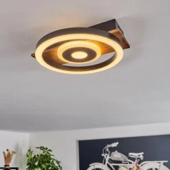 Plafonnier Taboneira LED Noir, 1 lumière