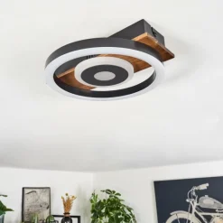 Plafonnier Taboneira LED Noir, 1 lumière