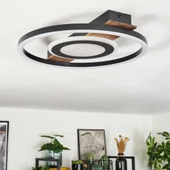 Plafonnier Taboneira LED Noir, 1 lumière