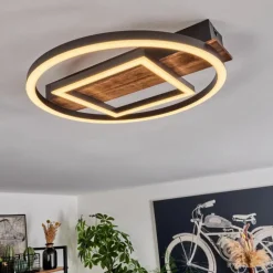 Plafonnier Taboneira LED Noir, 1 lumière