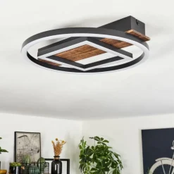 Plafonnier Taboneira LED Noir, 1 lumière