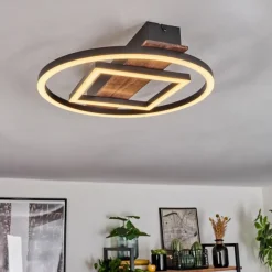 Plafonnier Taboneira LED Noir, 1 lumière