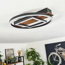 Plafonnier Taboneira LED Noir, 1 lumière