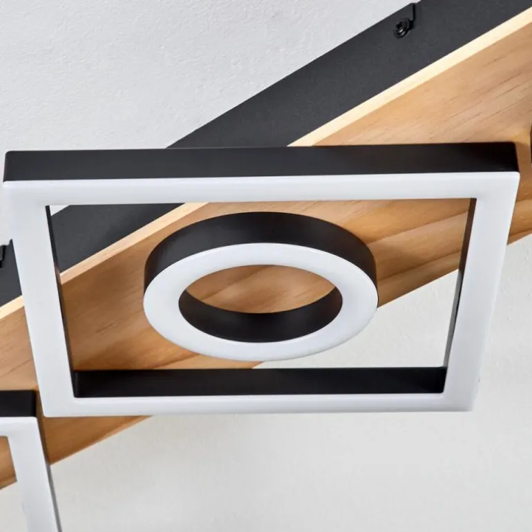 Plafonnier Taboneira LED Écru, Noir, 3 lumières