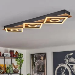 Plafonnier Taboneira LED Écru, Noir, 3 lumières