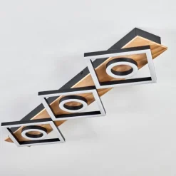 Plafonnier Taboneira LED Écru, Noir, 3 lumières