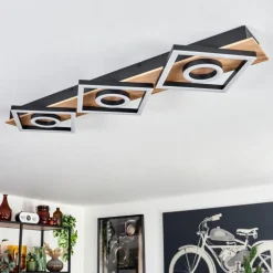 Plafonnier Taboneira LED Écru, Noir, 3 lumières