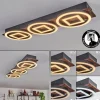 Plafonnier Taboneira LED Brun foncé, Noir, 3 lumières