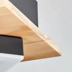 Plafonnier Taboneira LED Écru, Noir, 2 lumières