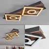 Plafonnier Taboneira LED Brun foncé, Noir, 2 lumières
