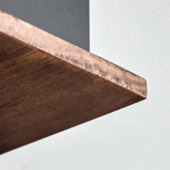 Plafonnier Taboneira LED Brun foncé, Noir, 2 lumières