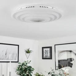 Plafonnier Takok LED Blanc, 1 lumière, Télécommandes