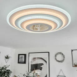 Plafonnier Takok LED Blanc, 1 lumière, Télécommandes