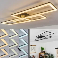 Plafonnier Taleta LED Noir, 1 lumière