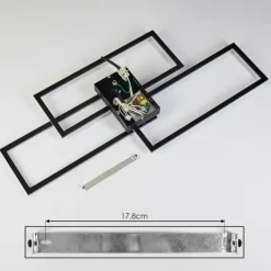 Plafonnier Taleta LED Noir, 1 lumière