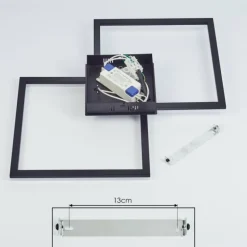 Plafonnier Taleta LED Noir, 1 lumière