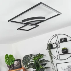 Plafonnier Taleta LED Noir, Blanc, 1 lumière