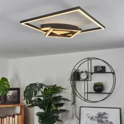 Plafonnier Taleta LED Noir, Blanc, 1 lumière