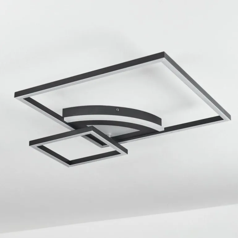 Plafonnier Taleta LED Noir, Blanc, 1 lumière